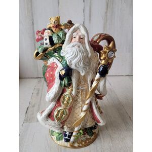 Fitz Floyd Florentine classic teapot Santa Claus Xmas figure
